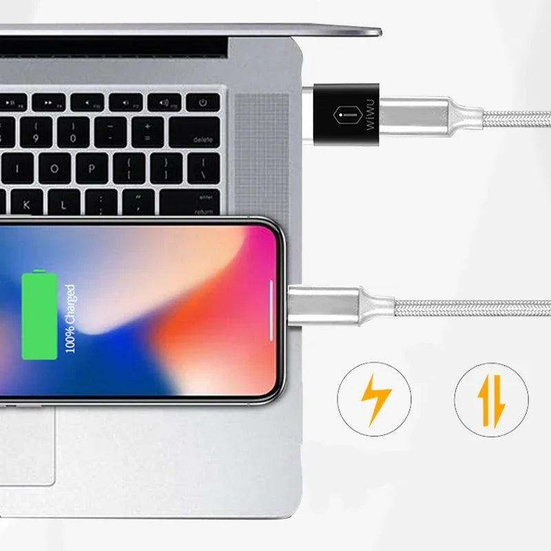 Wiwu Magsafe Type-C Magnetic Cable Connector For Macbook - Tashqila Wiwu Magsafe Type-C Magnetic Cable Connector For Macbook - Tashqila